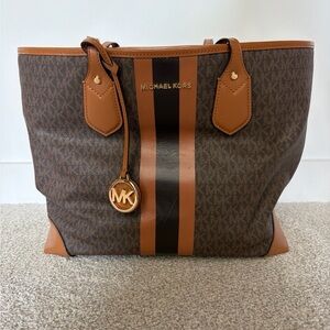 Michael Kors Signature Brown and Tan Handbag